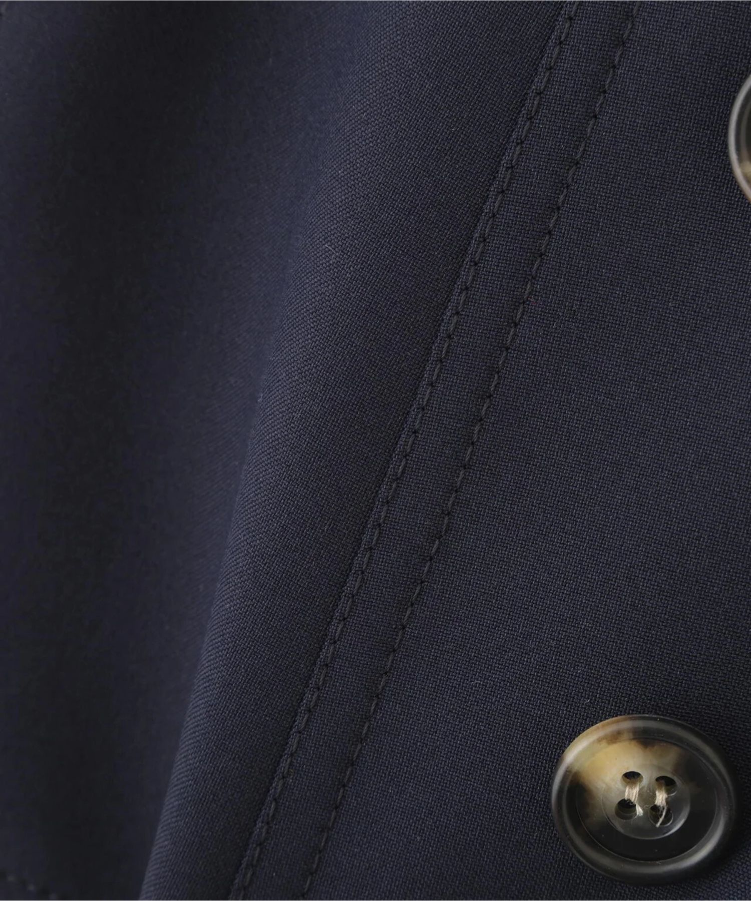 ソフトオックスプリーツスカート(ネイビー)ポリエステル100% / ストレッチあり / 前ポケット×2 / 0316120203