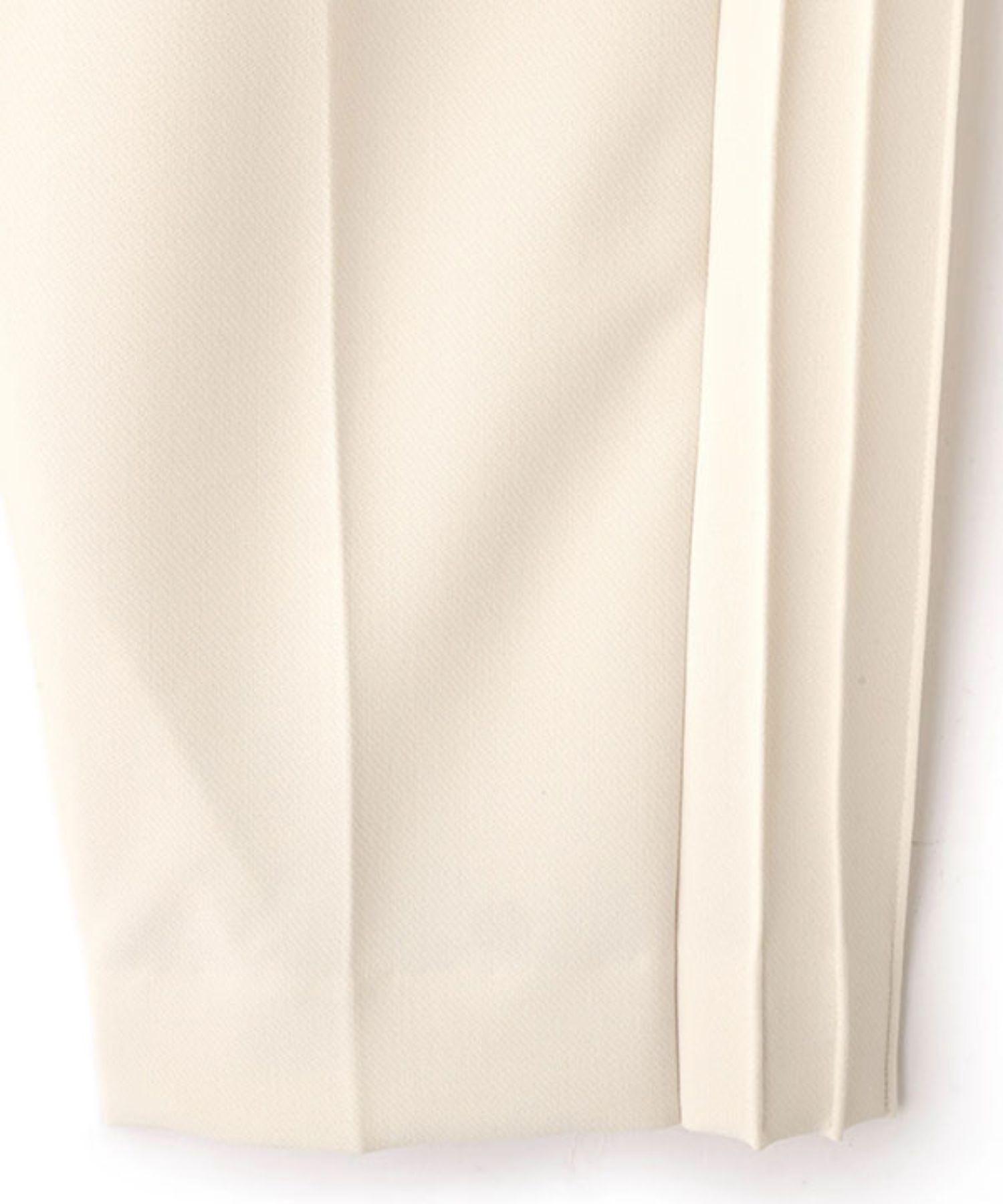 サイドピンタックラインリラクシーパンツ ( OFF WHITE ) ポリエステル / ウエストゴム  / シーズンレス / 手洗可 / 1226120015