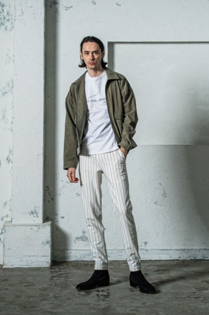 NSNF BASIC TEE (ホワイト) コットン / フロントロゴ / UVカット / タイトシルエット/ 手洗い可  / RC35-T-003