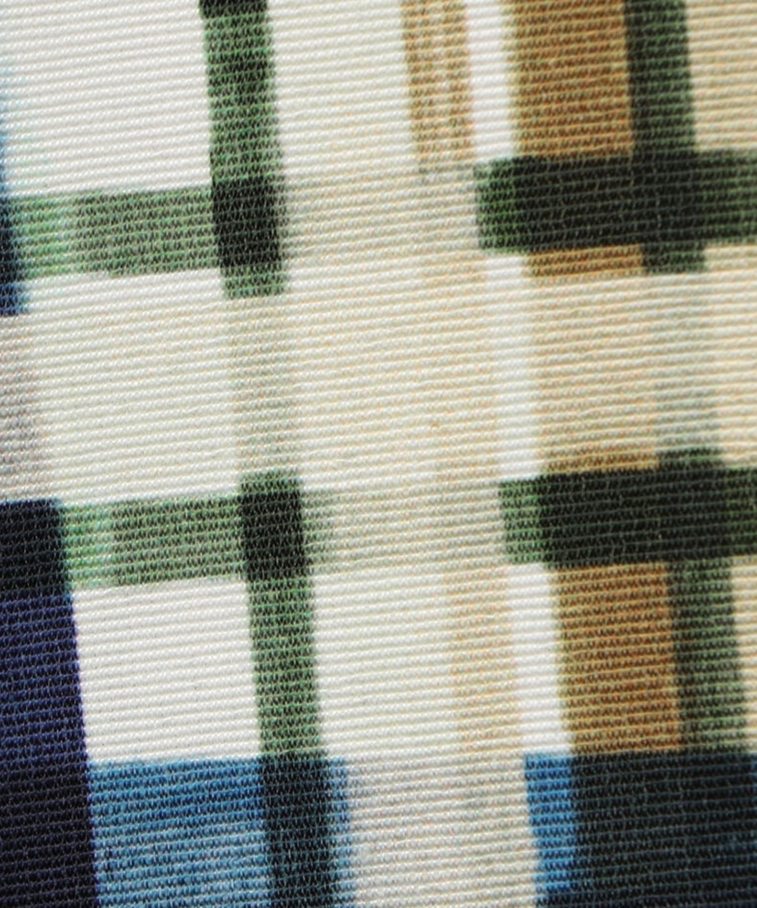 コットンレーヨングログラン ストレートパンツ ( ネイビー系 ) コットン / ハイウエスト / 裏地膝下まで / チェック柄 / 12-04-54-04202