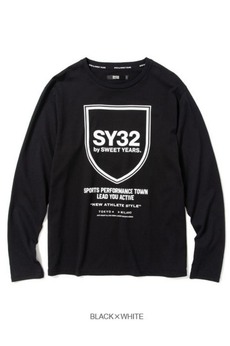 SY32 by SWEET YEARS - SHIELD EMBLEM L/S TEE | LA FEMME