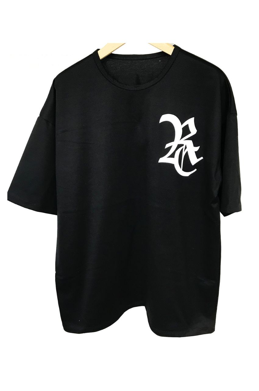 RC ROGO LOOSE TEE BLACK / ビッグシルエットTEE