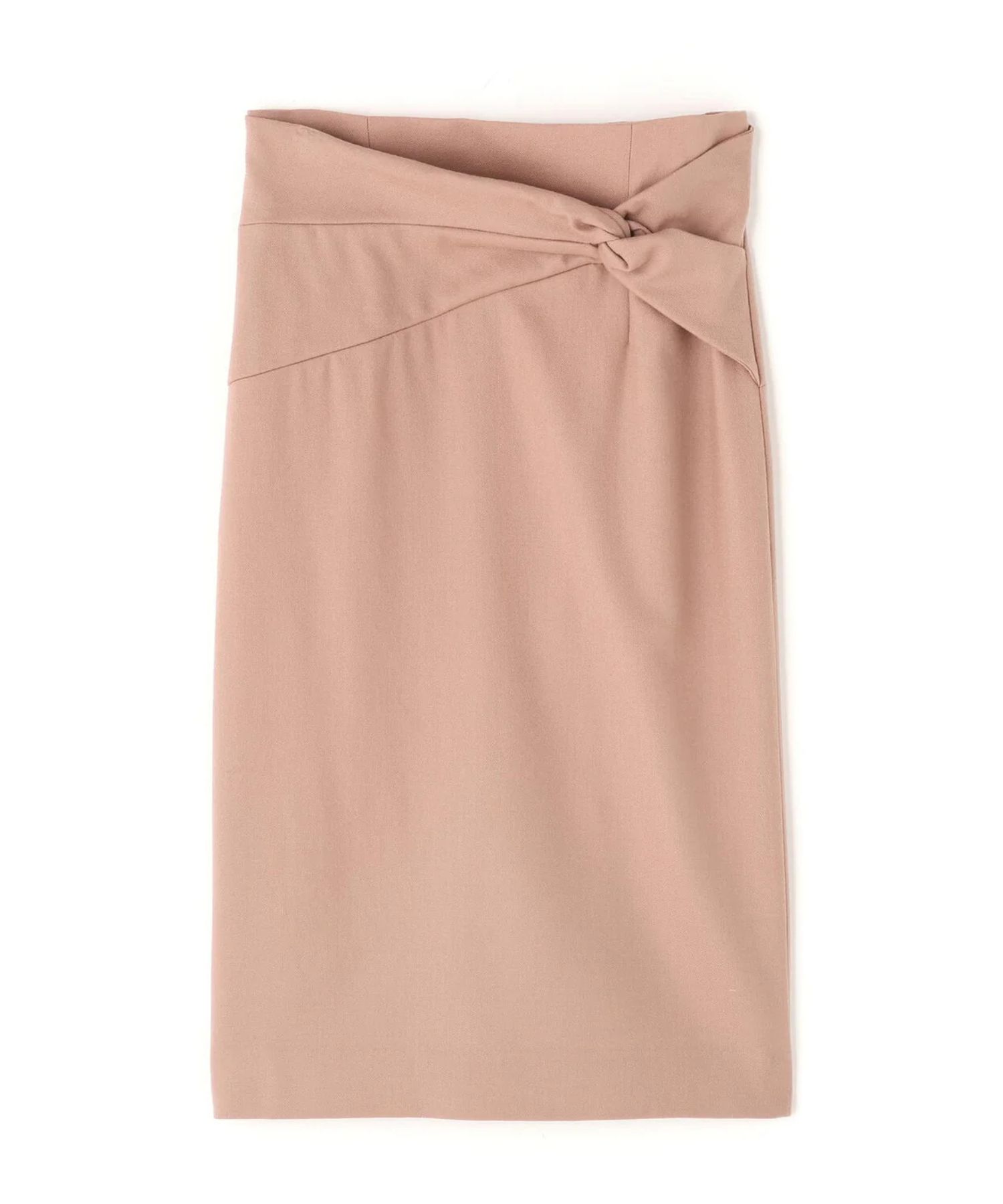 クロスウエストジャージスカート(ピンク)毛 / 裏地付き / 後ファスナーあき / 後ベンツあり / 0315220107