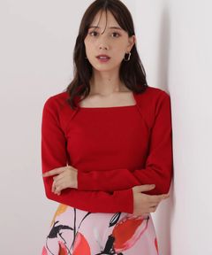 プルオーバーシンプルハイゲージ(レッド)ポリエステル / ストレッチあり / かぶって着用 / ウォッシャブル / 手洗い可 / 0316170128