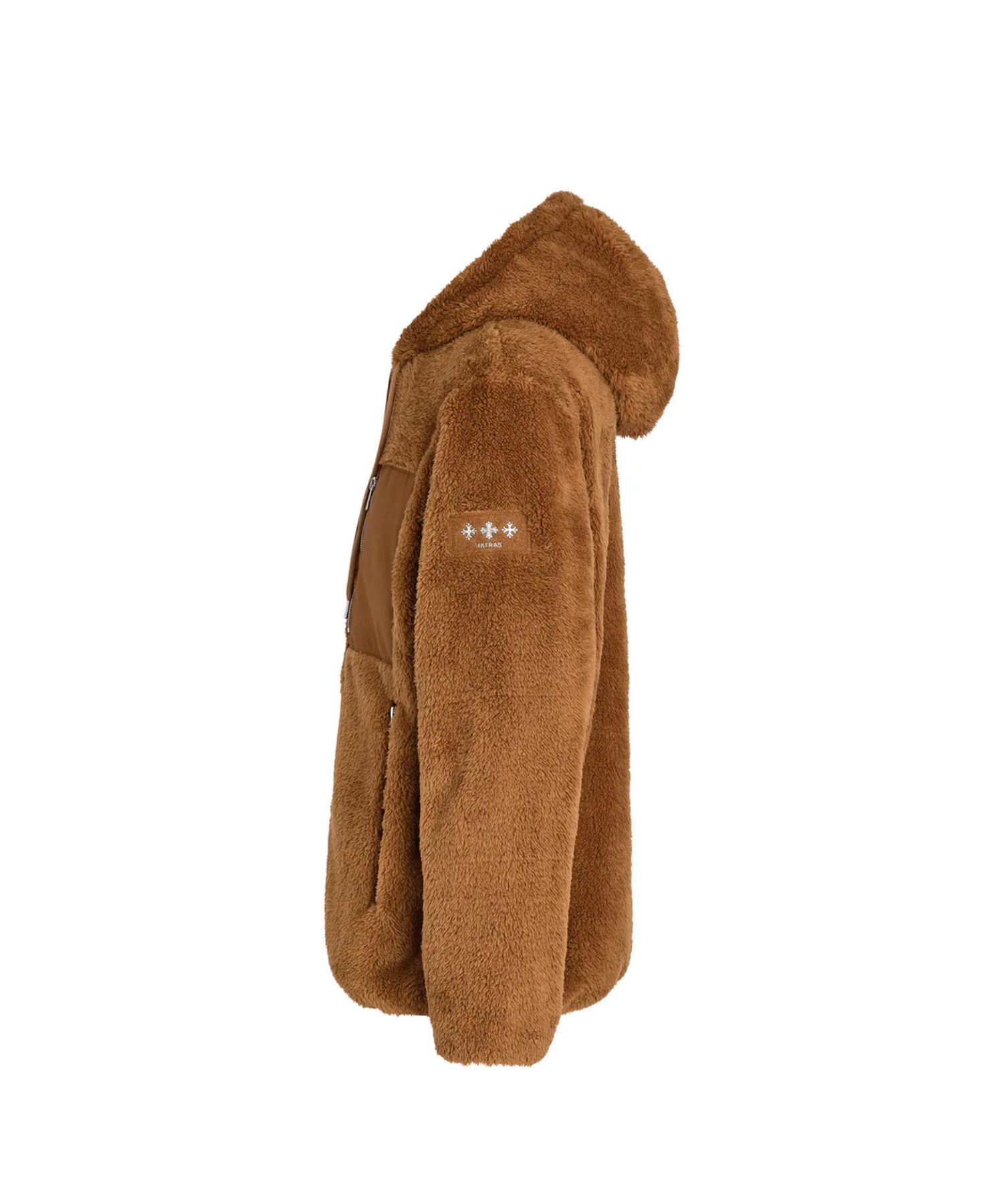 (MENS) MENFI メンフィ ボアブルゾン (キャメル) ポリエステル / フーディー / ダブルファスナー / 胸元のポケット / MJXA0212033588