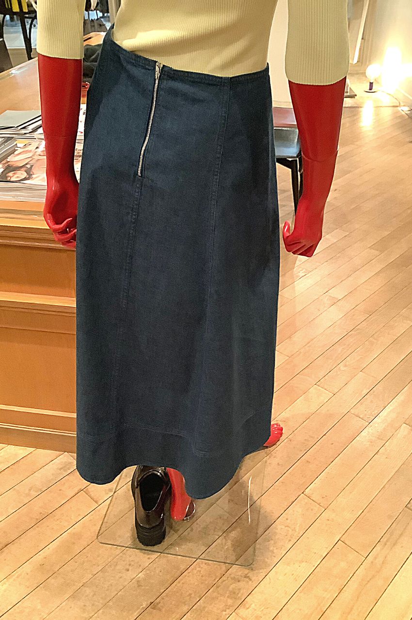 LIGHT OUNCE DENIM CIRCULAR SKIRT  / ライトオンスデニム サーキュラースカート