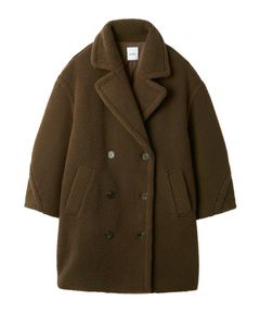 オーバーサイズボアコート (MOC) ポリエステル / エコペル / コクーンシルエット / テーラード / 09WFC255109