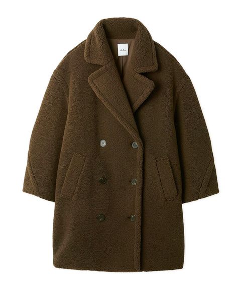 オーバーサイズボアコート (MOC) ポリエステル / エコペル / コクーンシルエット / テーラード / 09WFC255109