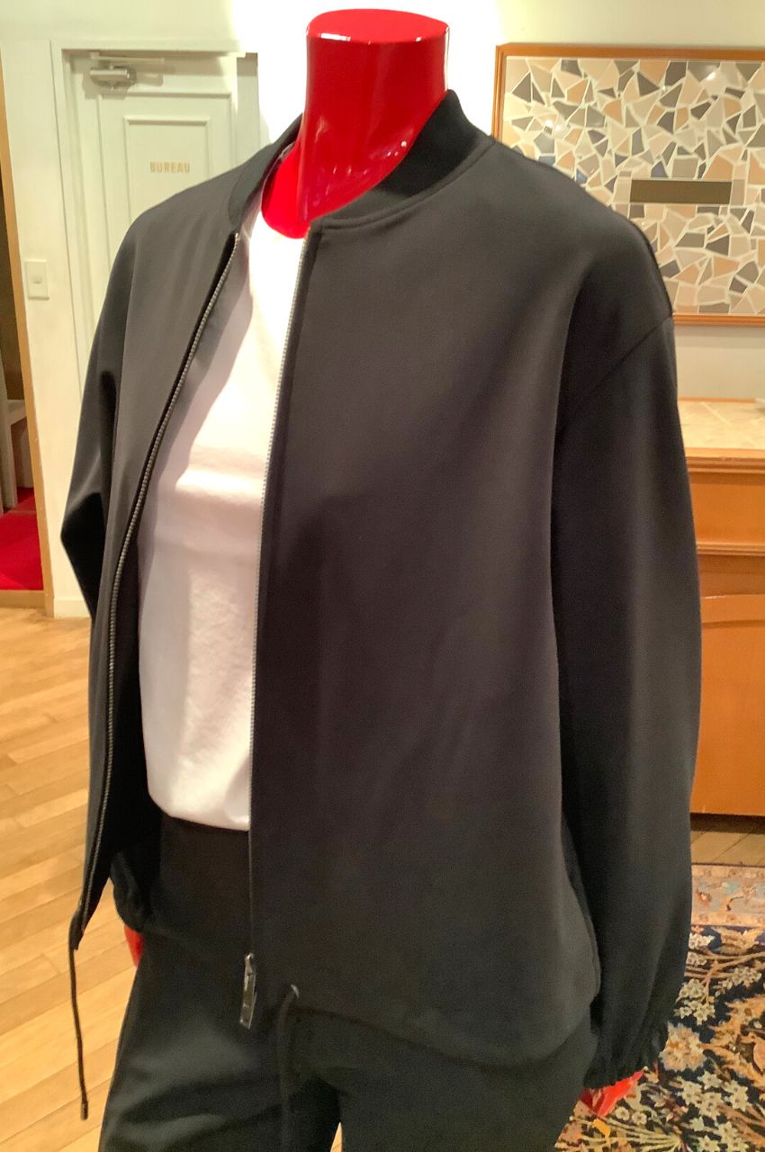 CROP ZIP ANORAK PRECISION PONTE2 / ジップアップブルゾン