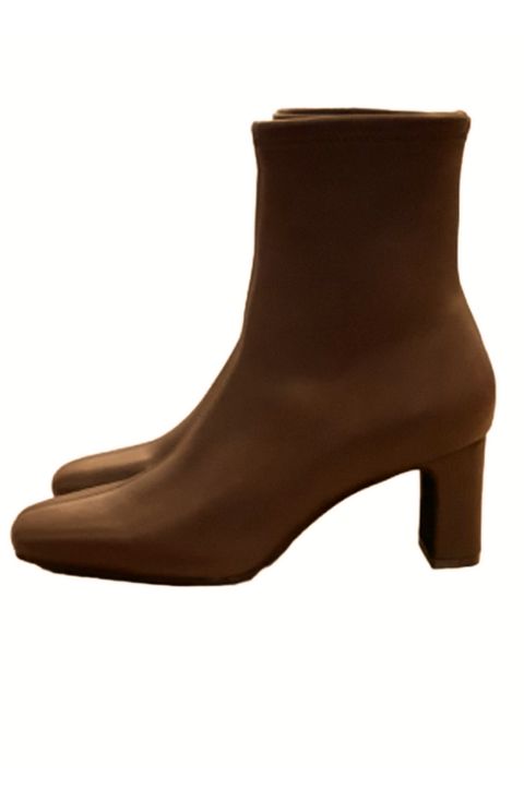 ショートブーツ ブーティ ベージュ 悩ん ミシェルマカロン エミリア  