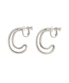 メタルドロップフープイヤリング(SLV) 亜鉛合金 /ドロップ型 / 軽量 / 09WGA261562