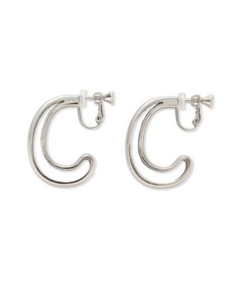 メタルドロップフープイヤリング(SLV) 亜鉛合金 /ドロップ型 / 軽量 / 09WGA261562