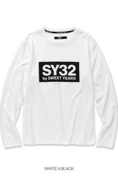 SY32 by SWEET YEARS - BOX LOGO L/S TEE | LA FEMME