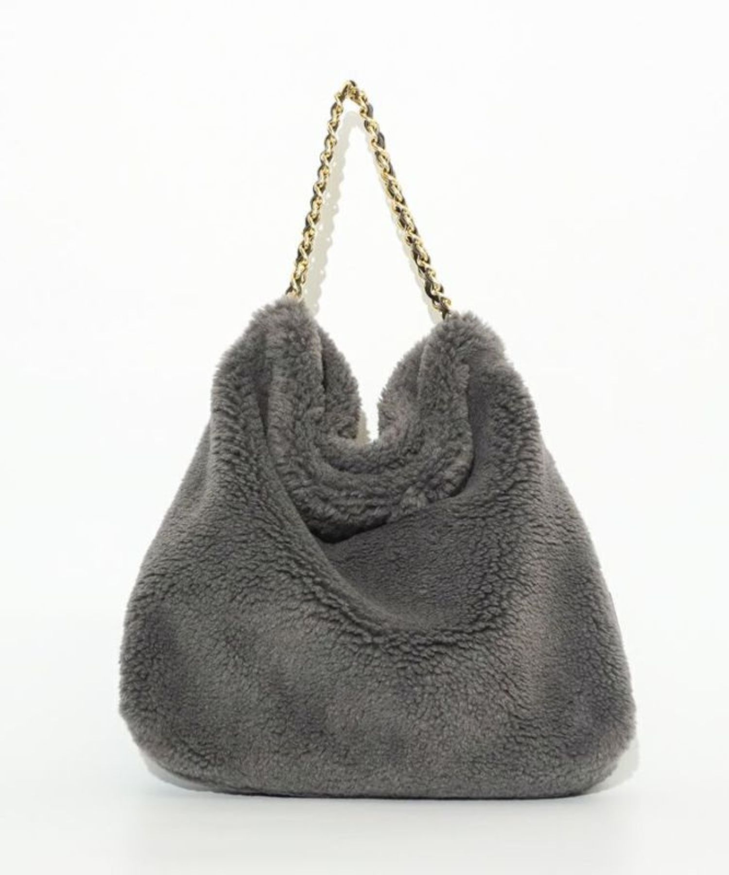 エコムートン チェーンショルダートートMサイズ(D/GRAY(BLACK)) / ポリエステル / マグネット開閉 / V-8680