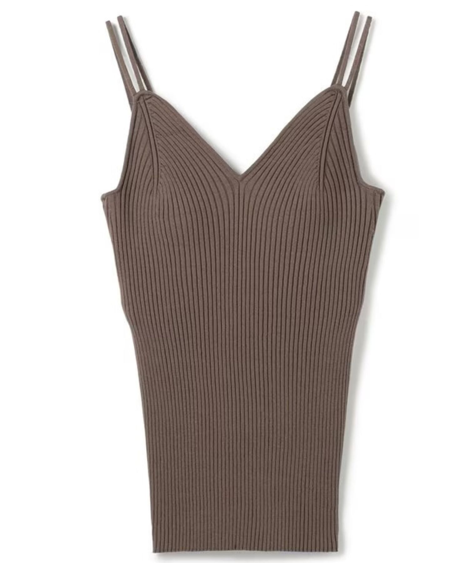 カップ付きキャミソール(トープ) レーヨン / ウォッシャブル / 肩紐2本 / KRUVLS0308