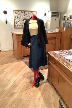 LIGHT OUNCE DENIM CIRCULAR SKIRT  / ライトオンスデニム サーキュラースカート