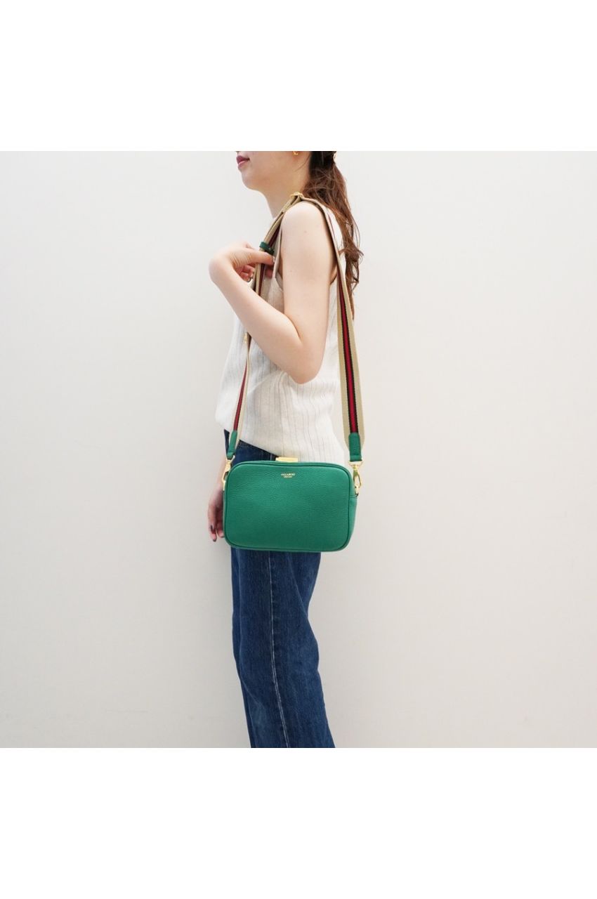 ADRIA / アドリア (Scarlet) / 牛革 (Italian Leather) / ショルダーバッグ / 長財布・ポーチ入るサイズ / 日本製 / V-1483