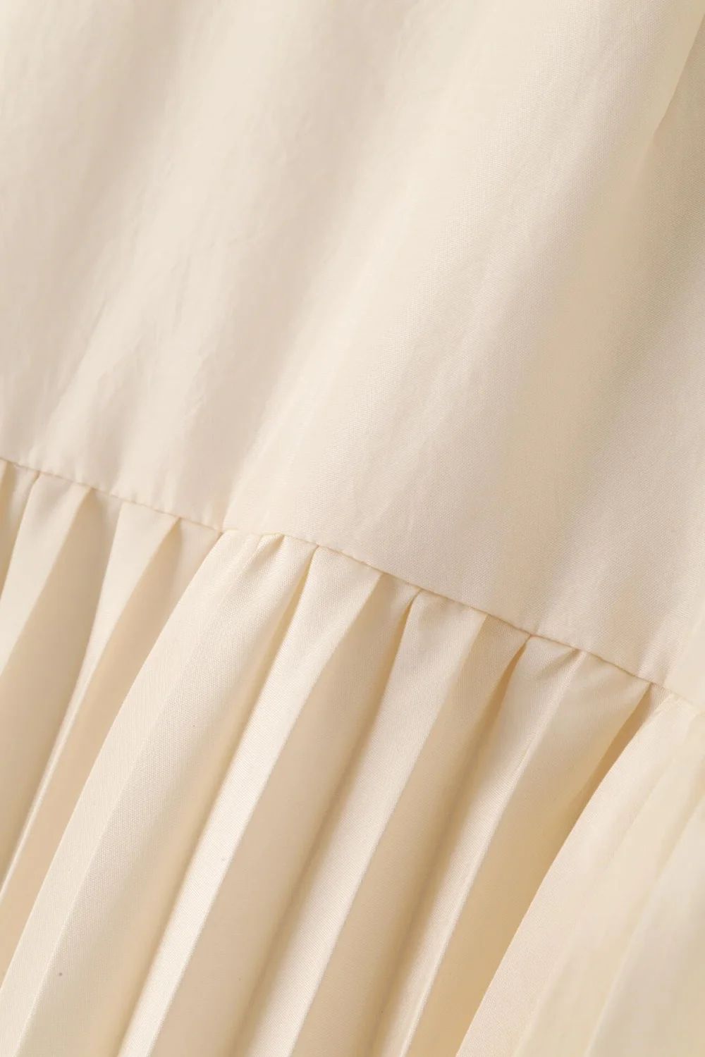 ヨークプリーツスカート (エクリュ) / ポリエステル 100% / 0315120220