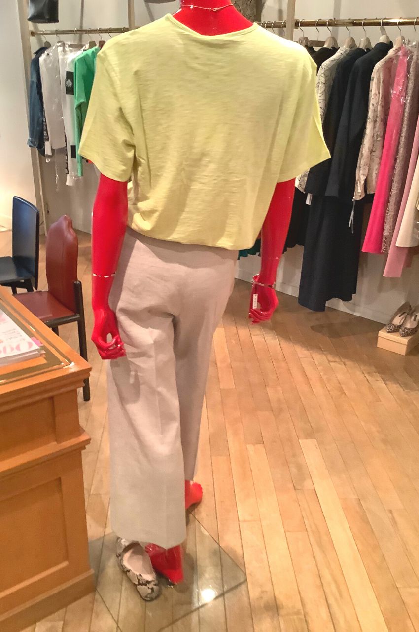 Eco Sharkskin Clean Terena C / クロップドワイドパンツ