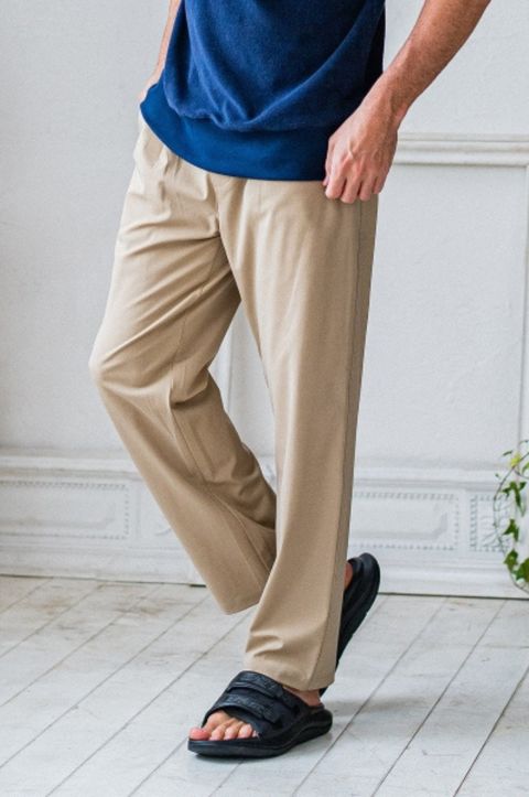 ボトムスその他 LEMEME Autumn French Pants 5BFM117 Back Buckle Detail Semi Bootcut Denim Pants
