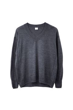 Rws wool v neck pullover (C.GREY) ウール / 長袖 / 薄手 / 手洗い可 / CT22310