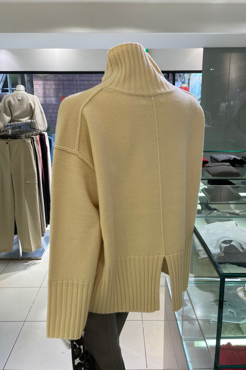 uncrave - MERINO WOOL HIGHNECK KNIT/メリノウールハイネックニット