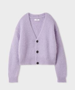 ホリデーシャギーニットカーデ(ラベンダー) モヘア / ショート丈 / MWND255022