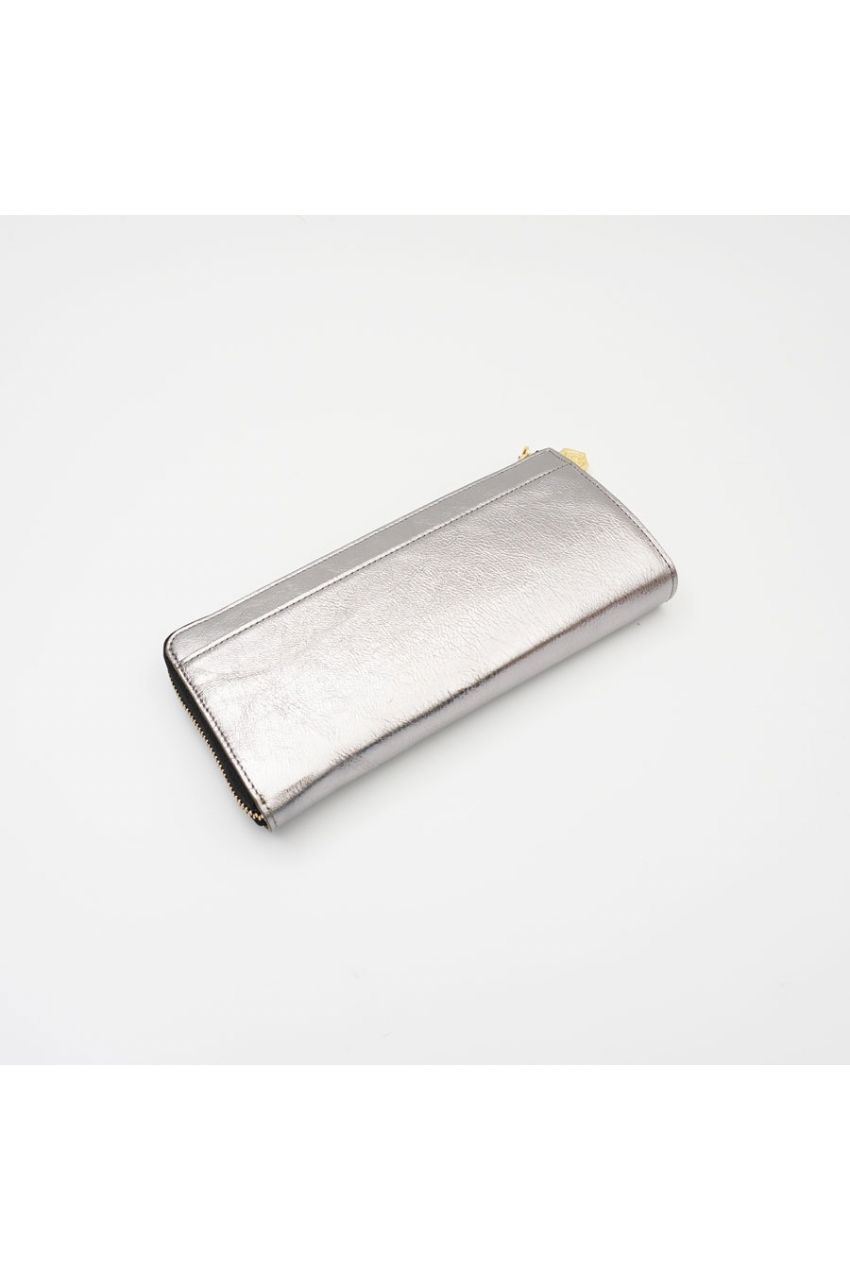 PORTA / ポルタ (Silver) / メタリックレザー L字型財布 / V-5066