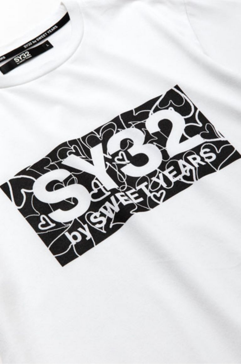 SY32 by SWEET YEARS - HEART BOX LOGO TEE / ハートボックスロゴT