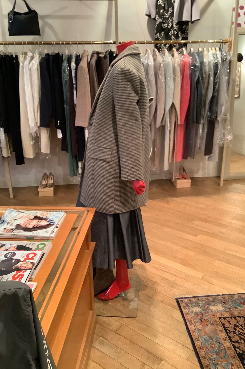 TAILORED SHORT COAT / テーラードショートコート - ベージュ - 0