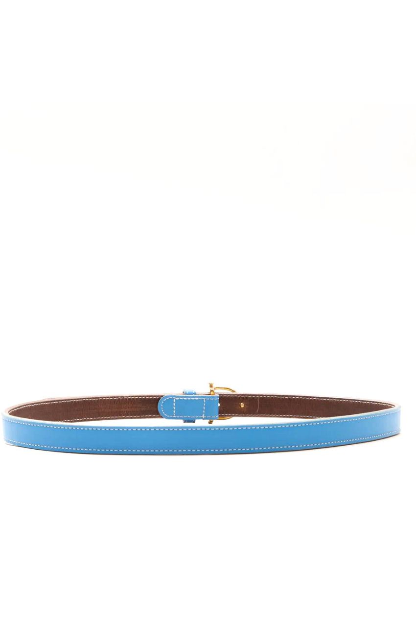 1 SPUR BUCKLES BELT 3005 / ワンシュプールバックルベルト（ウルトラブルー）牛革 / ブライドルレザー / 厚い / 頑丈 / エイジング / アメリカ製