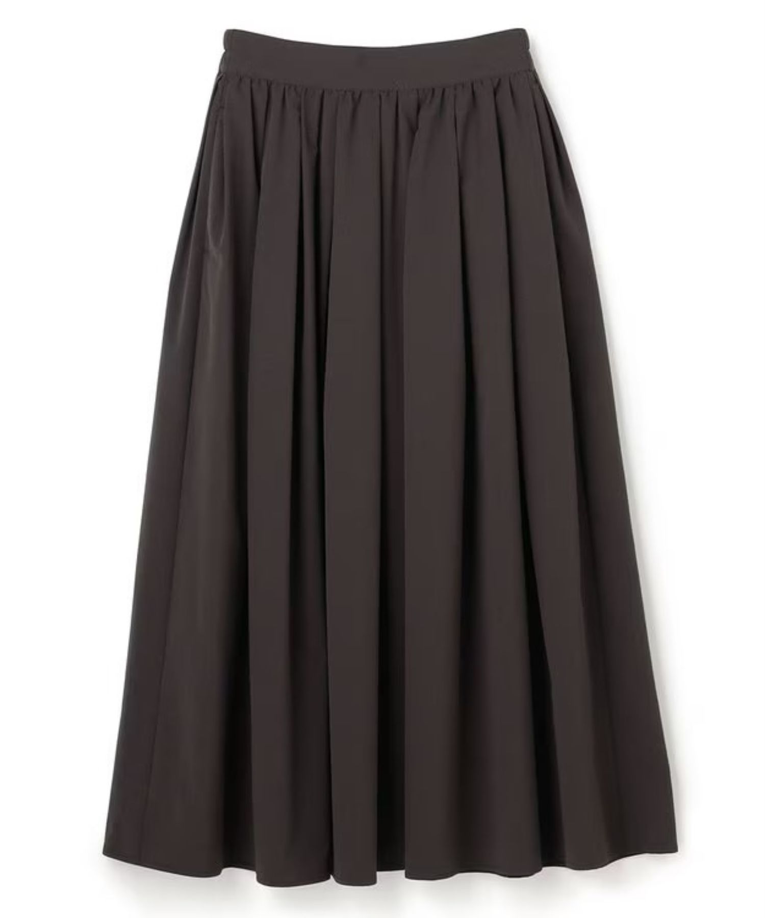 クールタッチカラータイプライターフレアスカート(ダークブラウン) ポリエステル / ウォッシャブル / UVケア / 吸水速乾 / 接触冷感 / SKUVLS0402