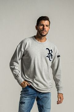 RC chenille velours fleece drop trainer (gray) ポリエステル / オーバーシルエット / 裏起毛 / RC34-C-007