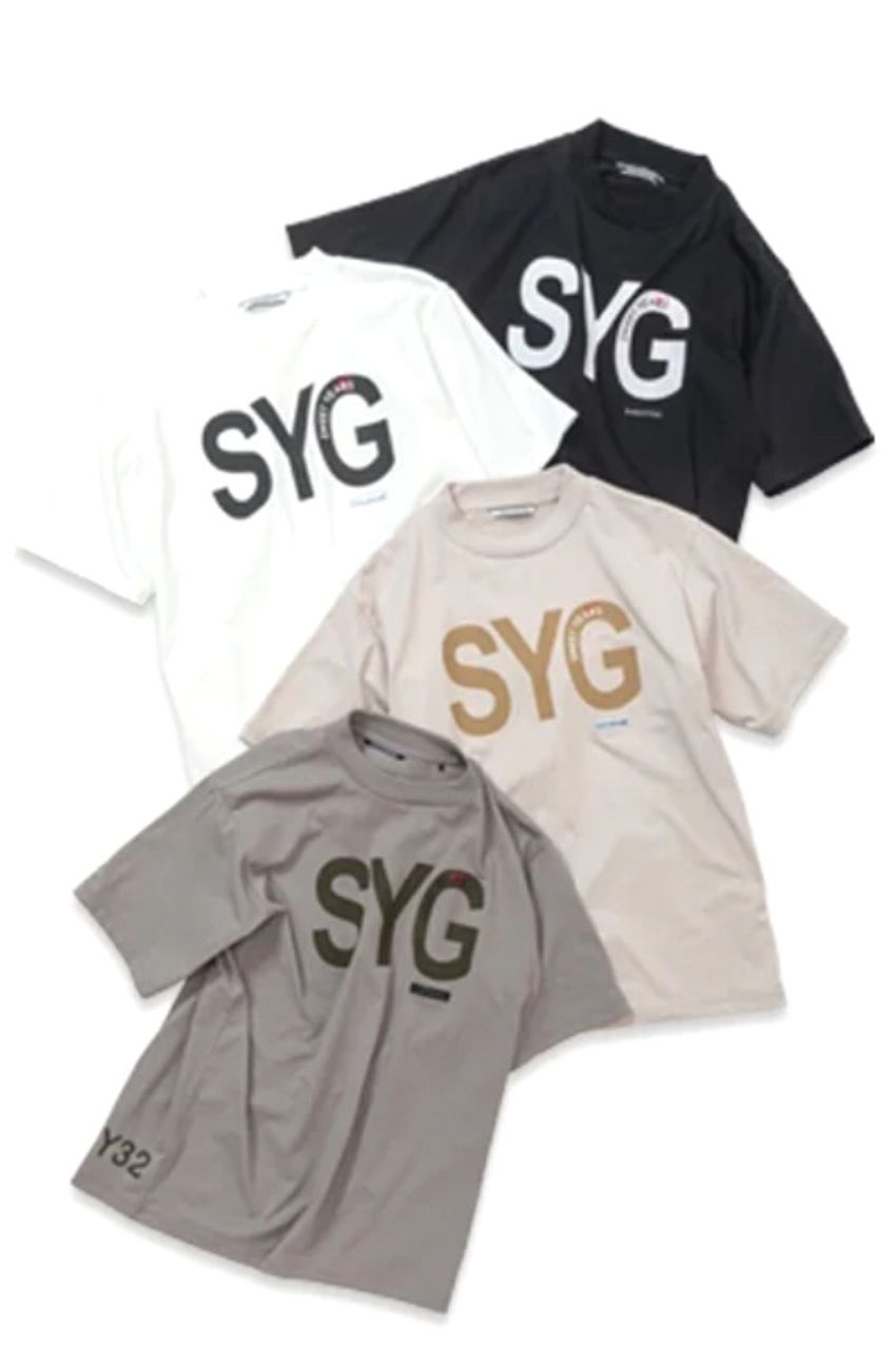 モックTシャツ (ホワイト ) ポリエステル / モックネック /  汗染み防止加工 / 吸水速乾 / UV加工