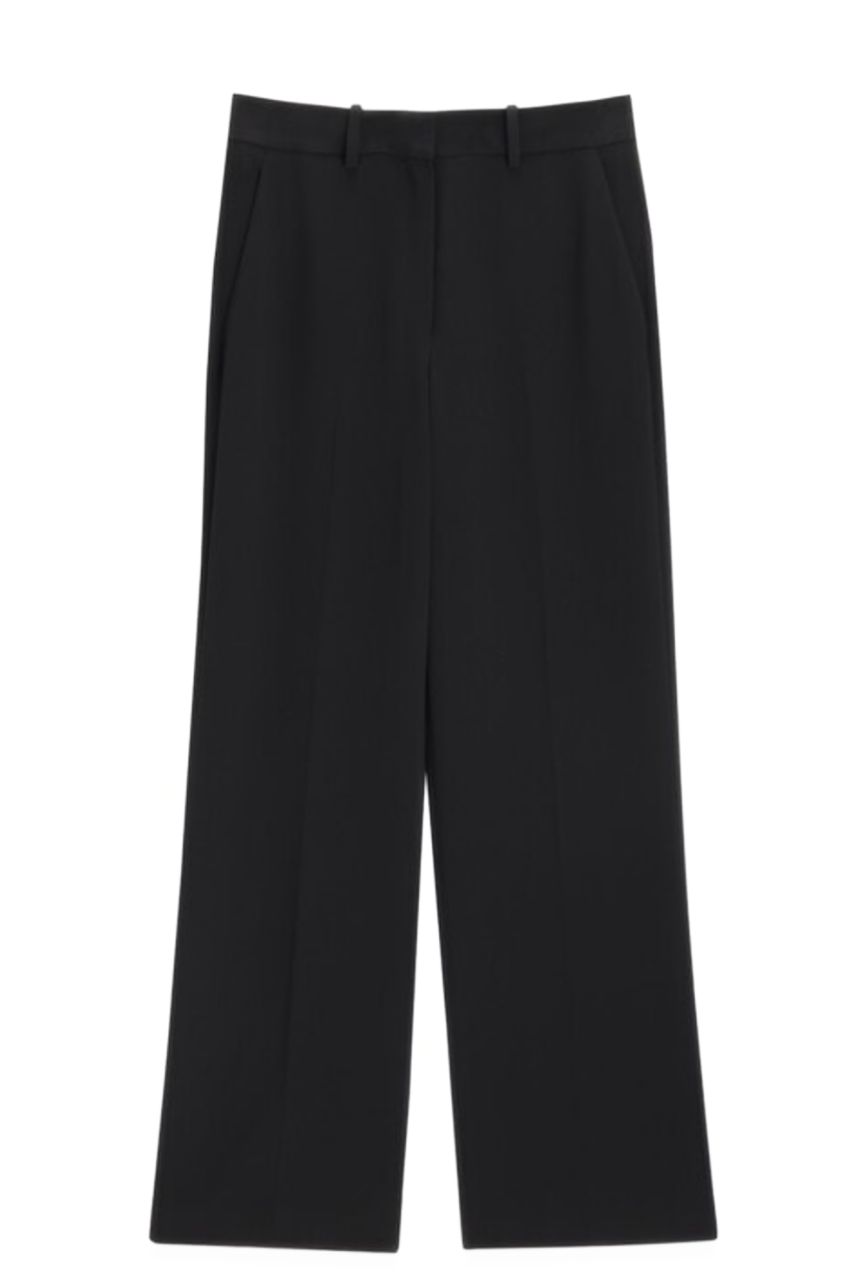 Admiral Crepe Relax ST Pant FL J (ブラック )  トリアセ テート / ストレートワイド / フルレングス / 手洗い可 / 01-4306402