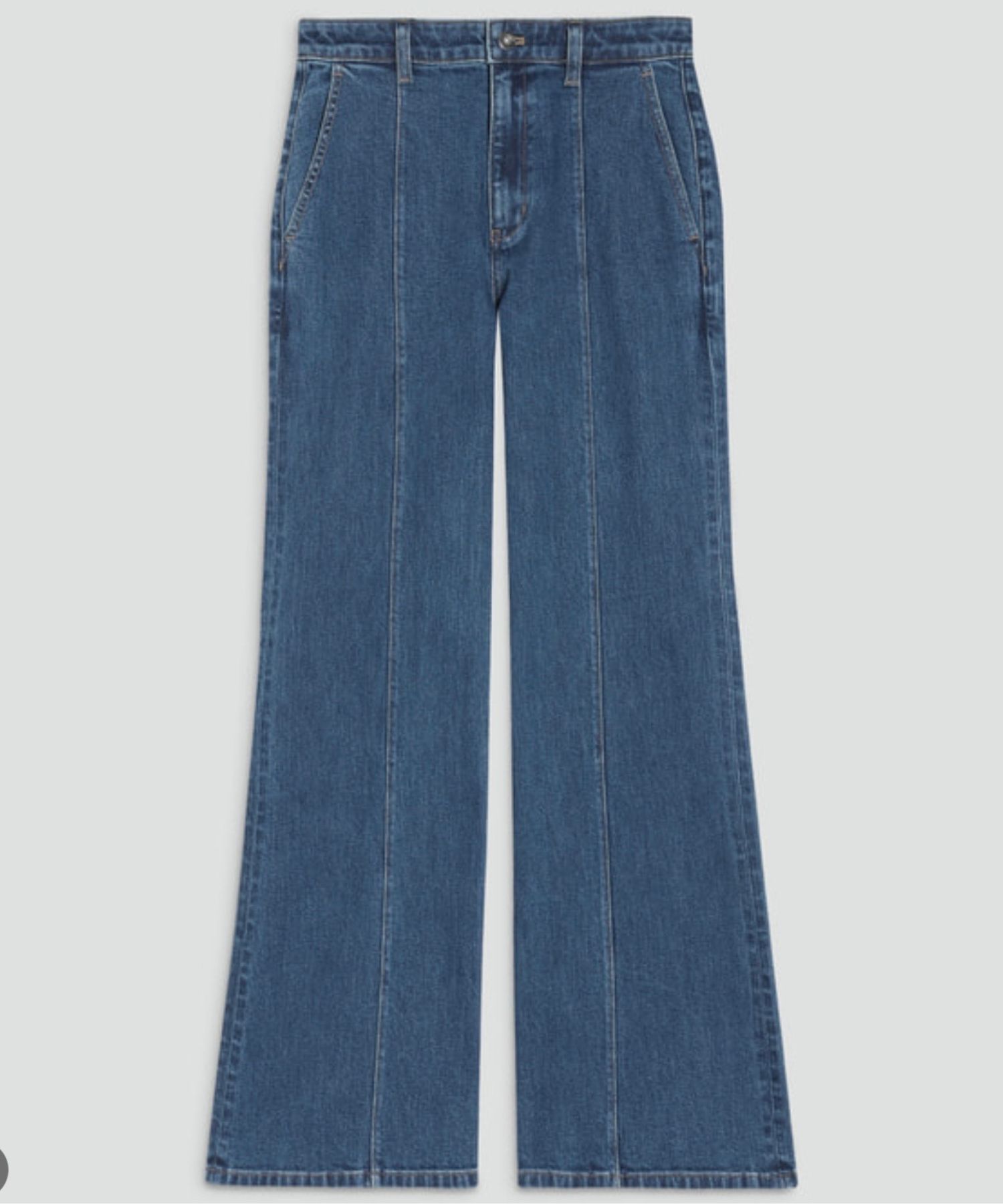 Essential Denim Fluid Flare Jean (オーシャンブルー) 綿 / ウォッシャブル / 手洗い可 / 01-6106408