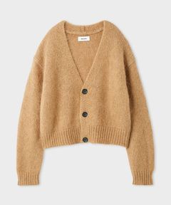 ホリデーシャギーニットカーデ(キャメル) モヘア / ショート丈 / MWND255022