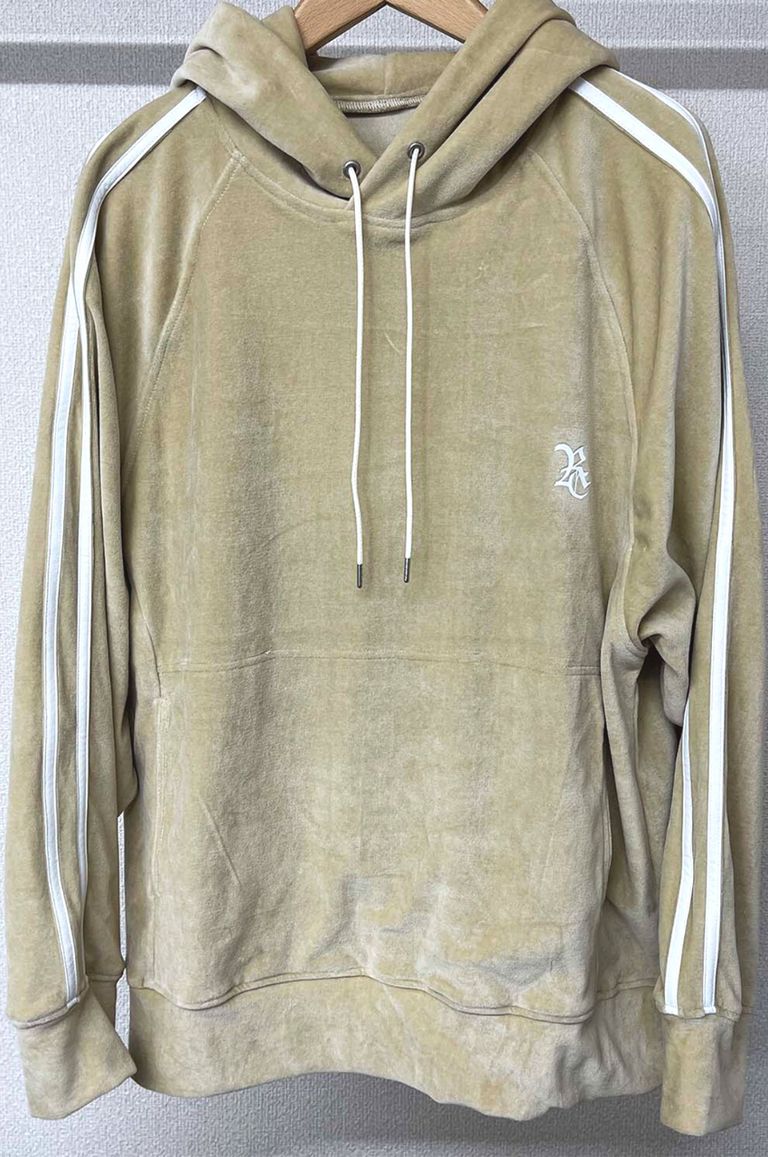 RESOUND CLOTHING - VELOUR LINE LOOSE HOODIE / ベロアラインパーカー