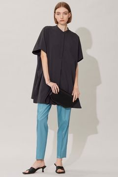 エステルラミーチンツテーパードパンツ / ウォッシャブル