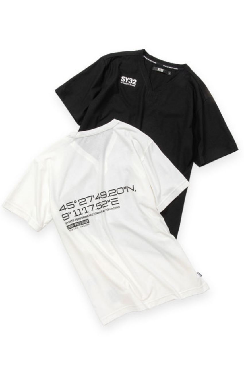 DESIGN NECK TEE / デザインネックTシャツ
