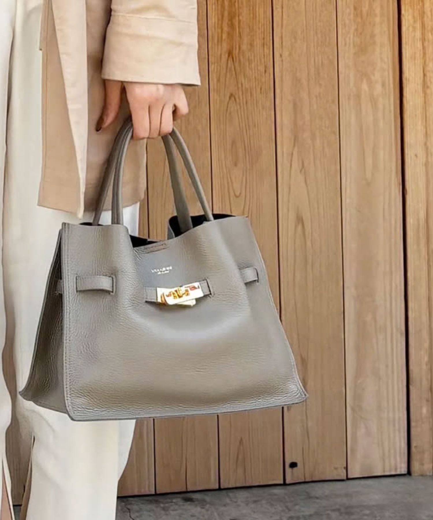 TRERO (トレロ) L/TAUPE/BLACK  / 牛革 / マグネット開閉 / ショルダーストラップ /V-1496