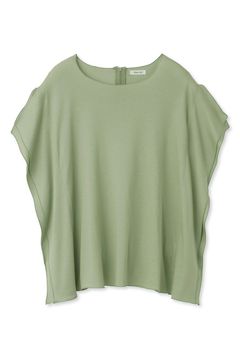 スリットスリーブTシャツ (ミント) コットン / フリル / ウォッシャブル / FWCT241234