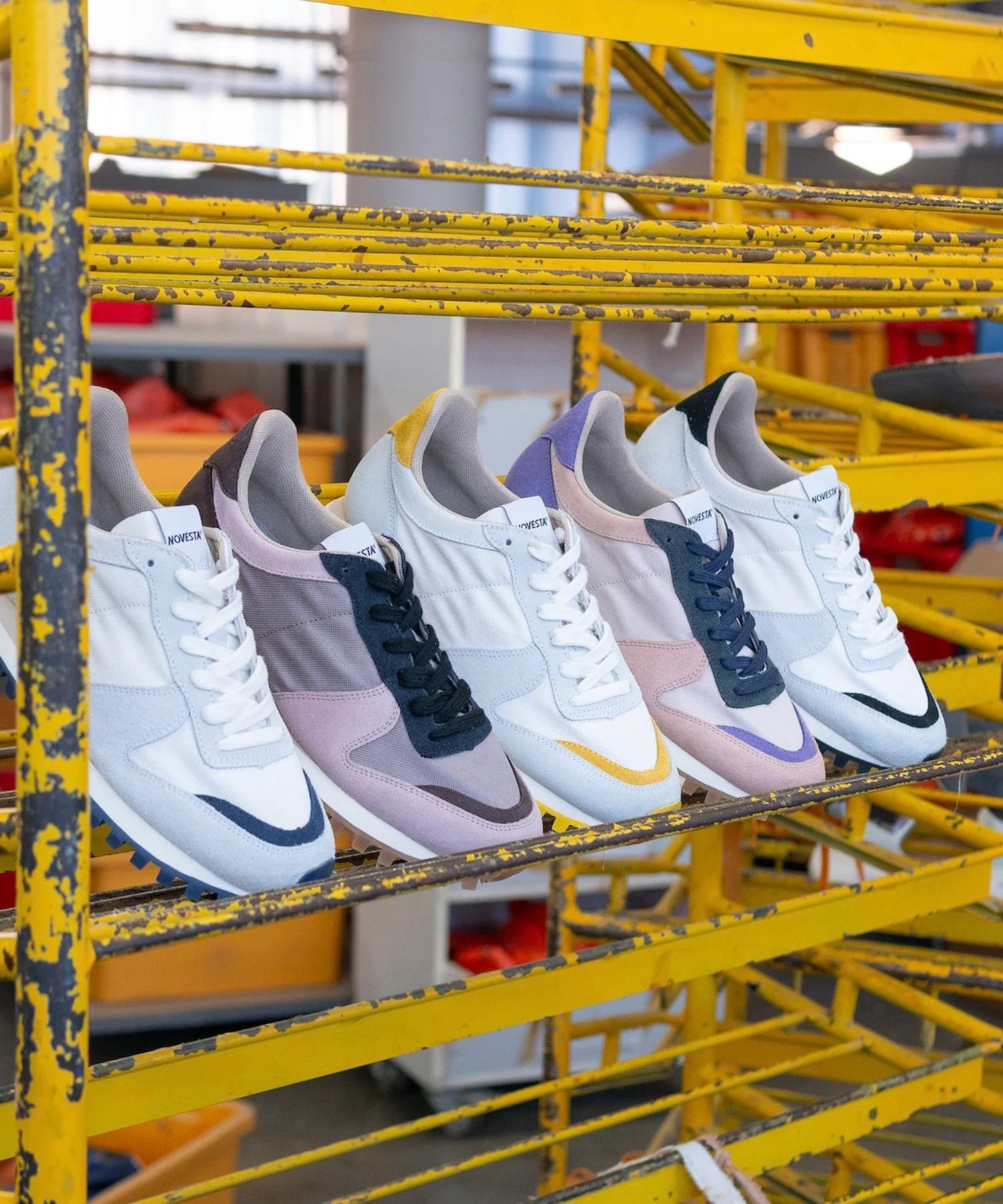 MARATHON TRAIL ( CREAM/YELLOW ) 牛革/ナイロン / TRAIL SOLE / 軽量  /  MR-2025A-CT-CRYW