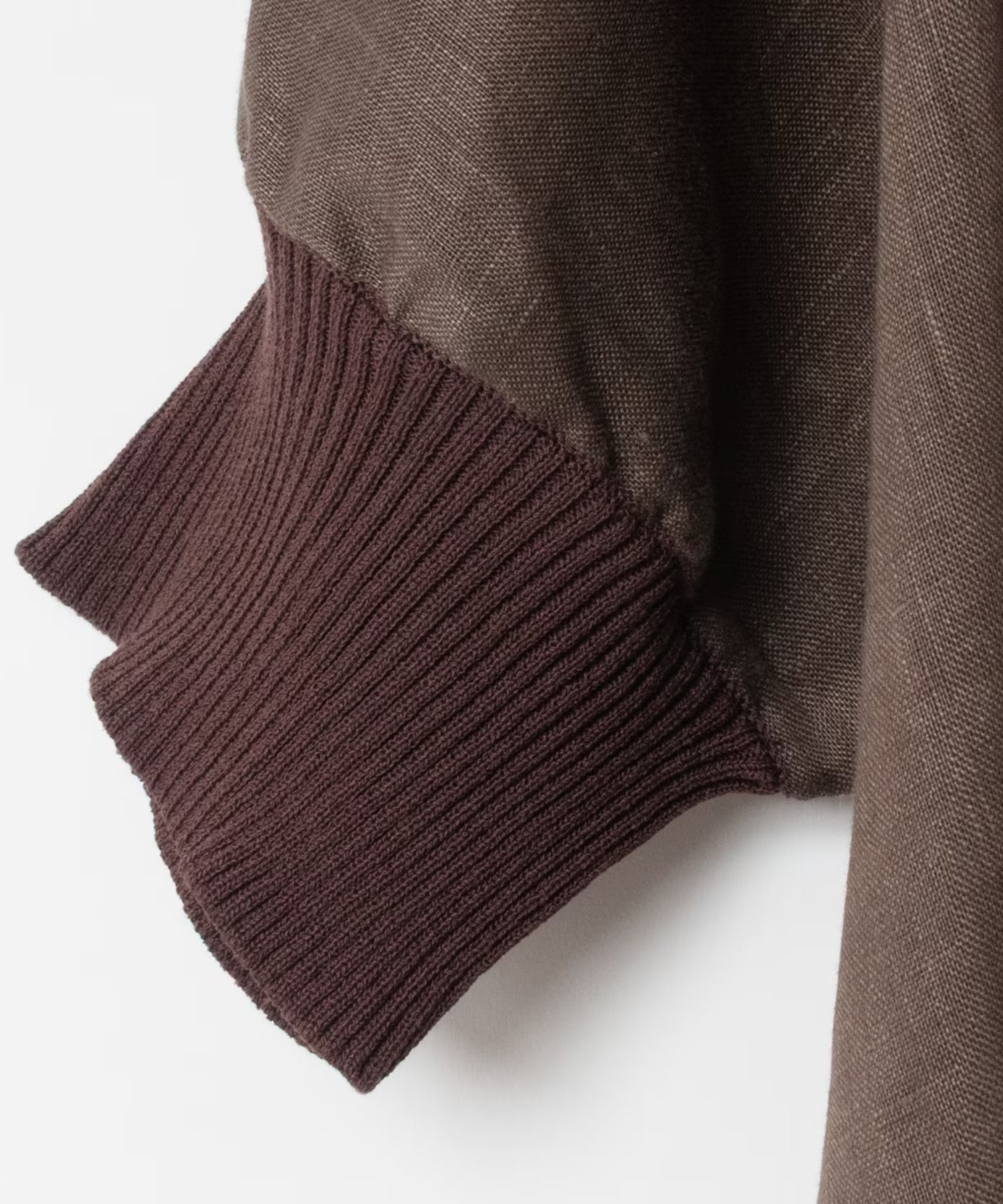 Linen Shirt Cardigan (ブラウン) リネン /前ボタン / 軽い / 手洗可 / BS261-53066