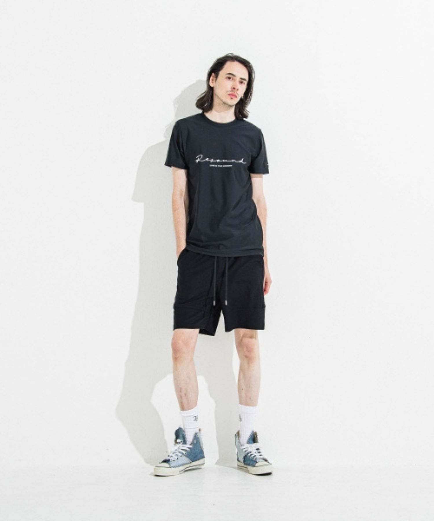 TYLER NYLON SHORTS (ブラック ) ポリエステル /  ベルトループ/  スラッシュポケット / 360°ストレッチ / RC36-HP-002