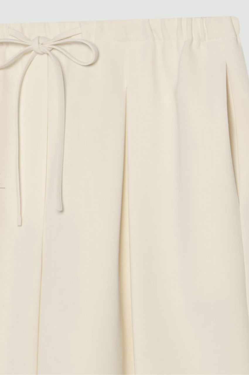 Admiral Crepe Pleated Pant (ライス ) トリアセテート   /バックフラップポケット付き / ウエストゴム / 通年 / 01-5106403