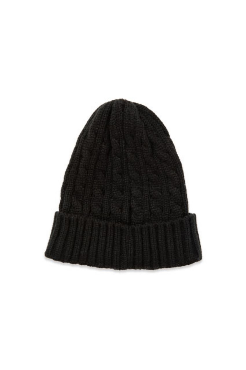 3D LOGO CABLE KNIT / CAP