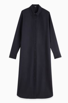 Wool PL Flannel OS Maxi SD(ダークネイビー)毛 / マキシ丈 / 01-4305204