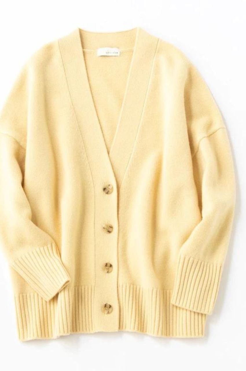 新品 Nahyat x AVELIA ナヤット 7G MERINO WOOL KNIT CARDIGAN メリノ