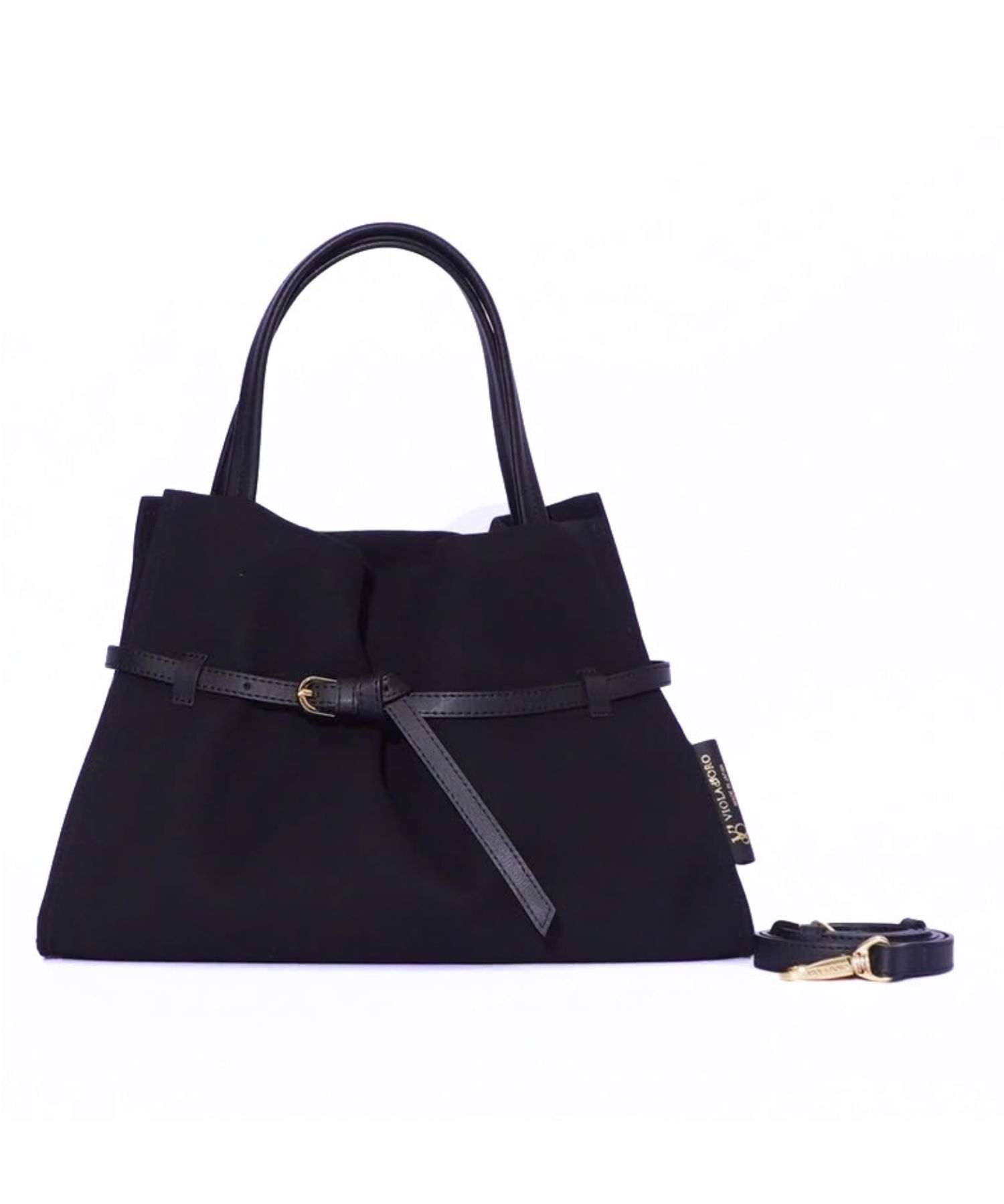 BIANCA (ビアンカ) (BLACK×BLACK) ナイロン / ショルダーストラップ付き / 軽量  / 内側ポケット有り/ V-2293